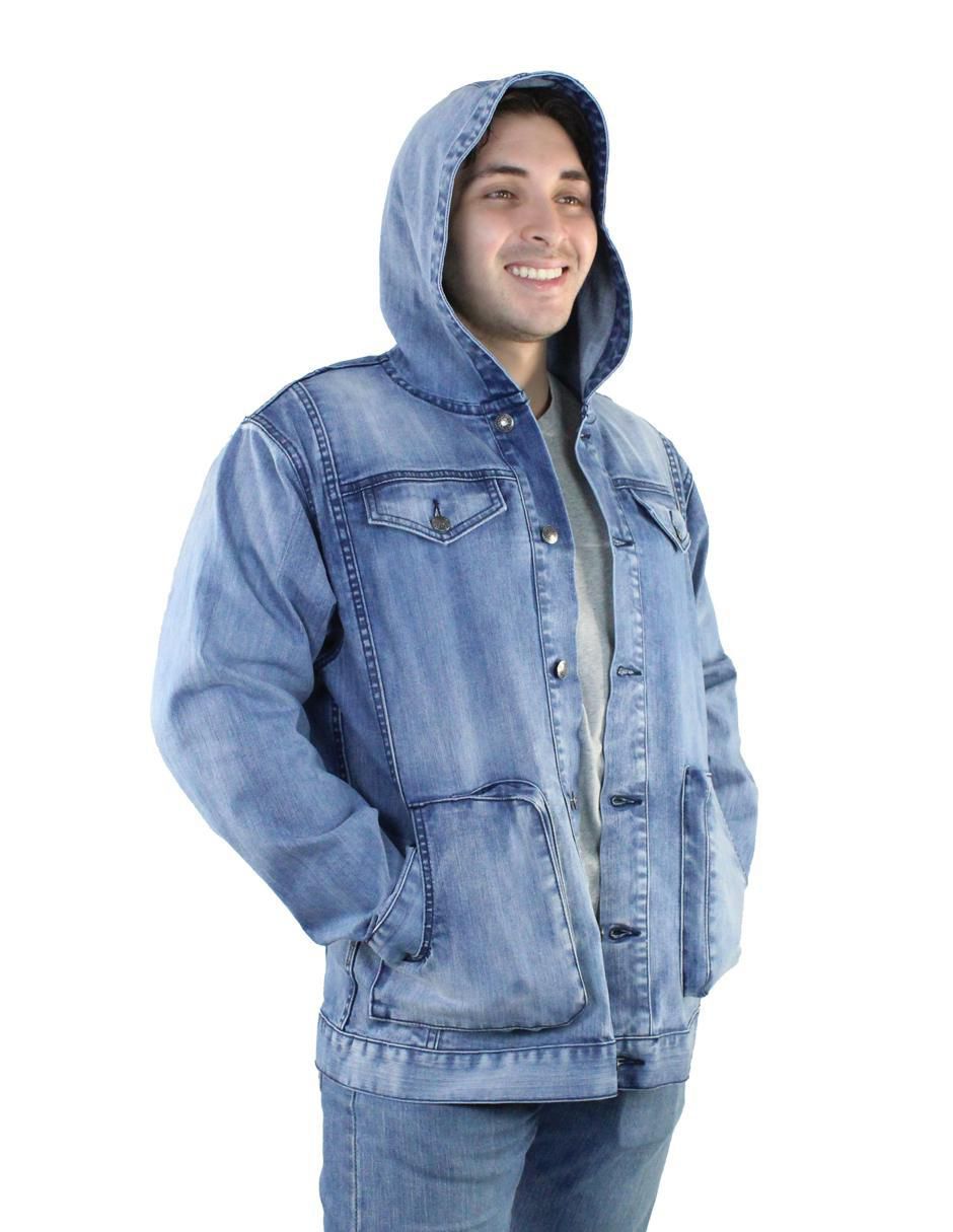 Chamarra casual Innermotion de mezclilla con capucha para hombre