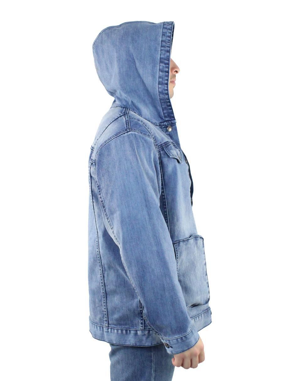 Chamarra casual Innermotion de mezclilla con capucha para hombre
