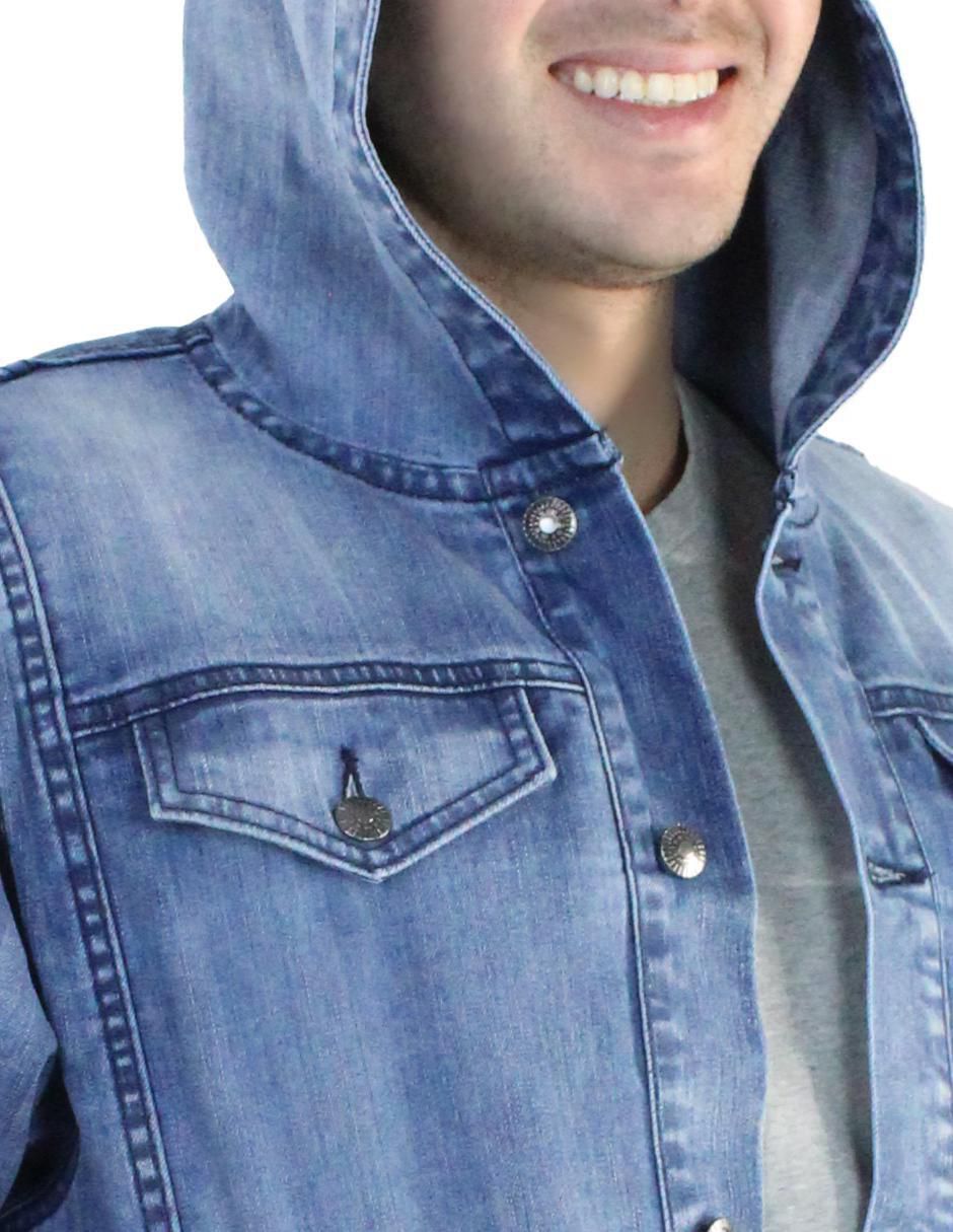 Chamarra casual Innermotion de mezclilla con capucha para hombre