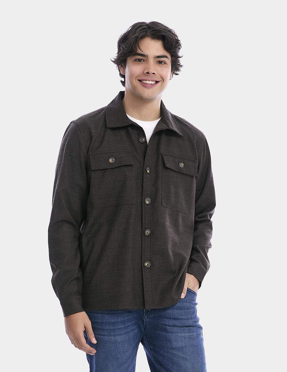 Camisa casual manga larga para hombre 5