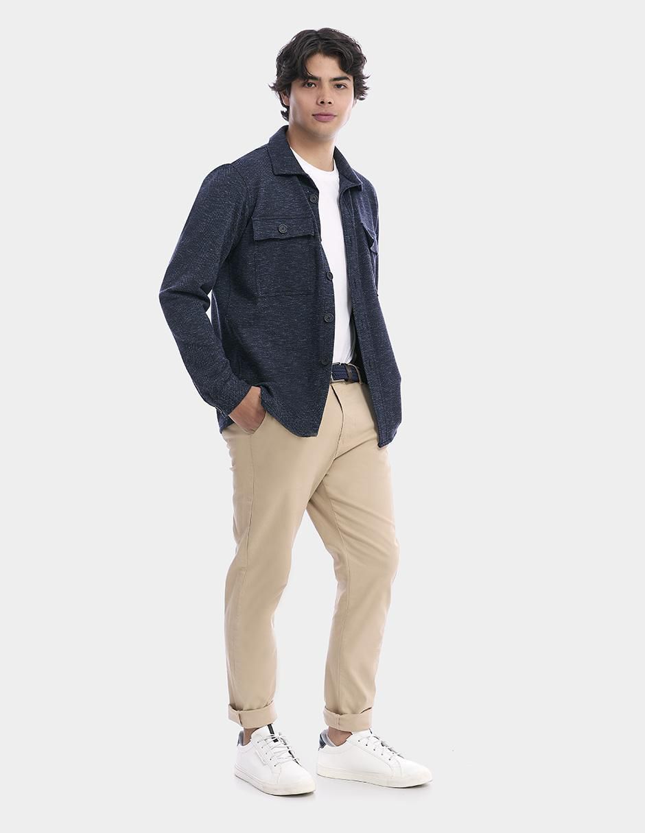 Camisa casual manga larga para hombre 5