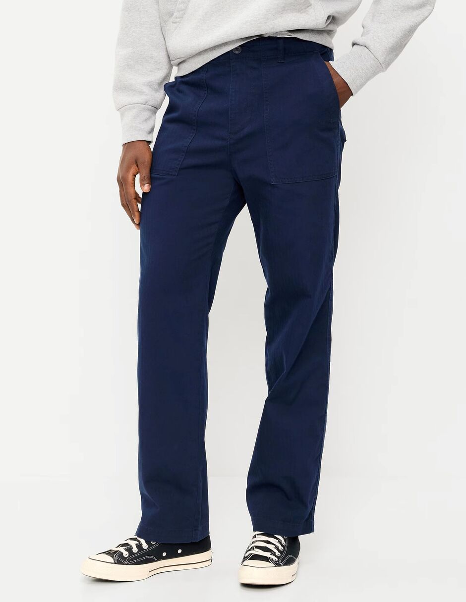 Pantalón casual regular regular de algodón para hombre Pantalón casual regular regular de algodón para hombre