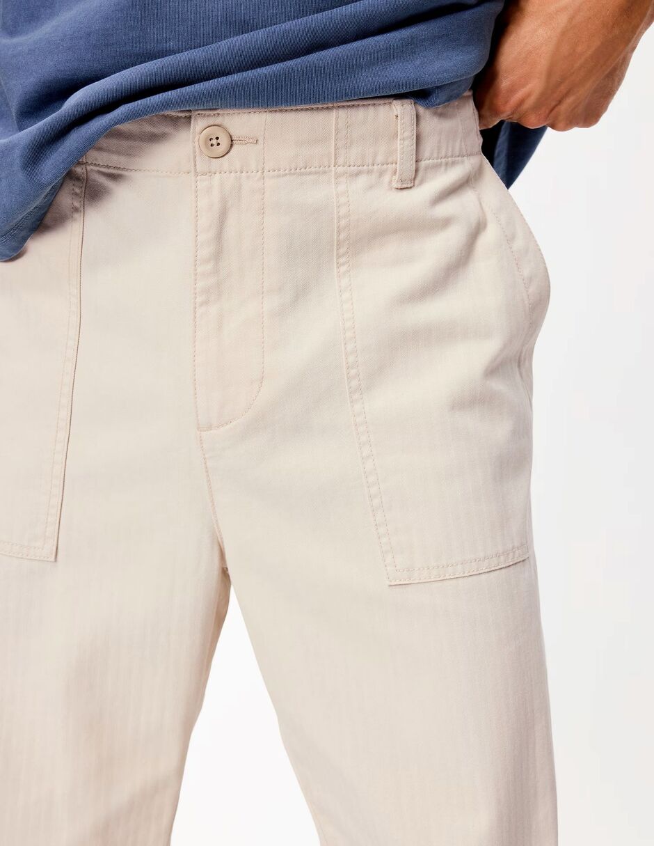 Pantalón Regular De Algodón Para Hombre 4