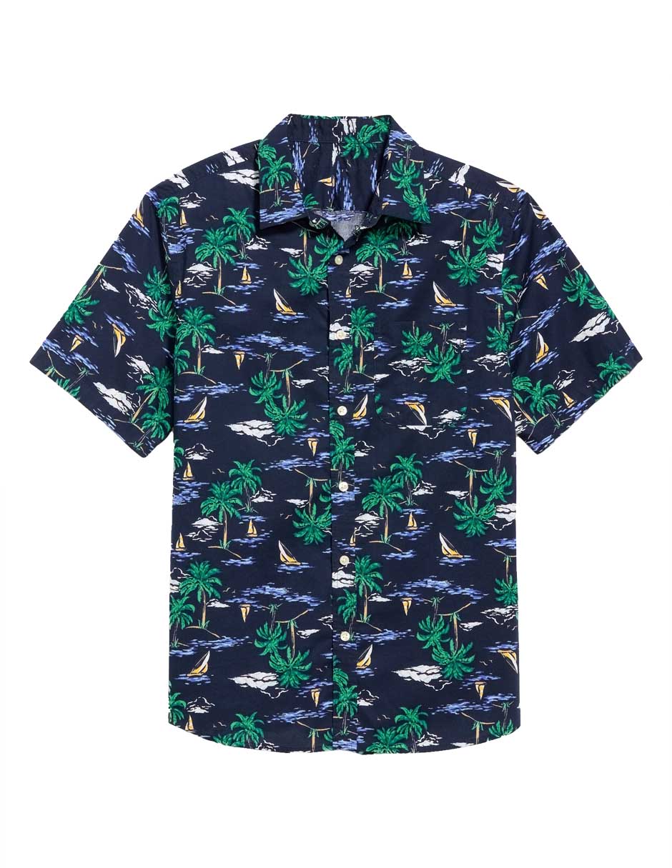 Camisa de algodón manga corta para hombre 3