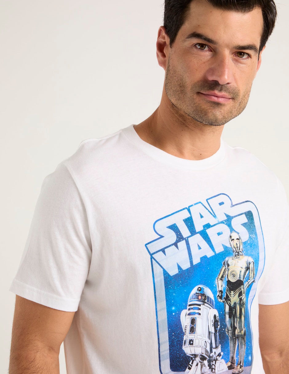 Playera Star Wars manga corta para hombre