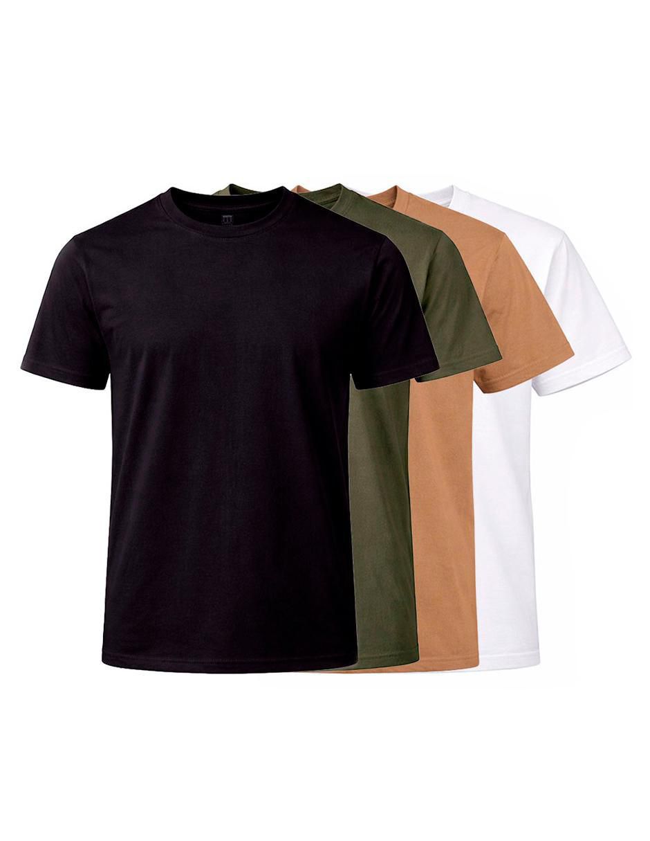 Set playera cuello redondo para hombre Set playera cuello redondo para hombre