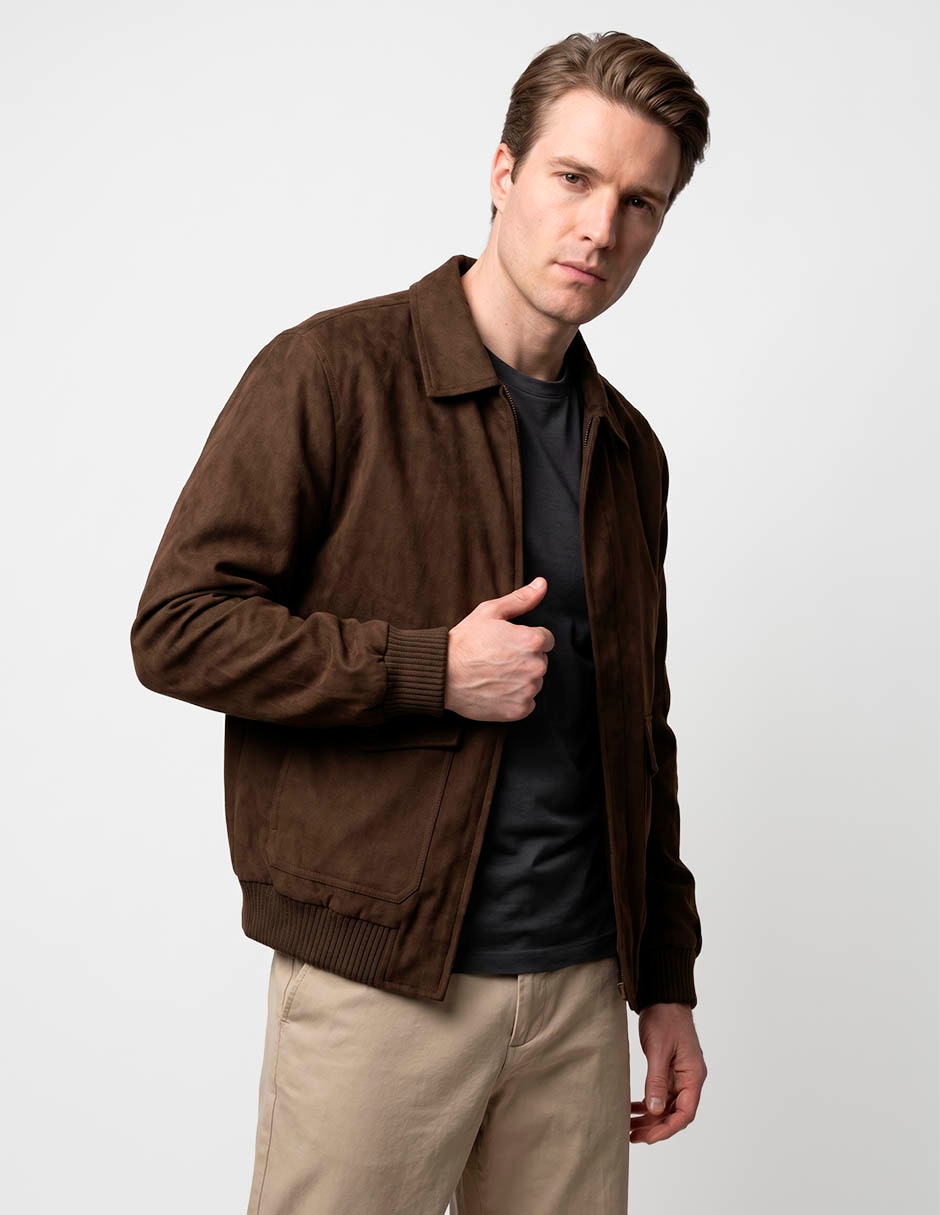 Chamarra harrington Jbe con bolsillos para hombre