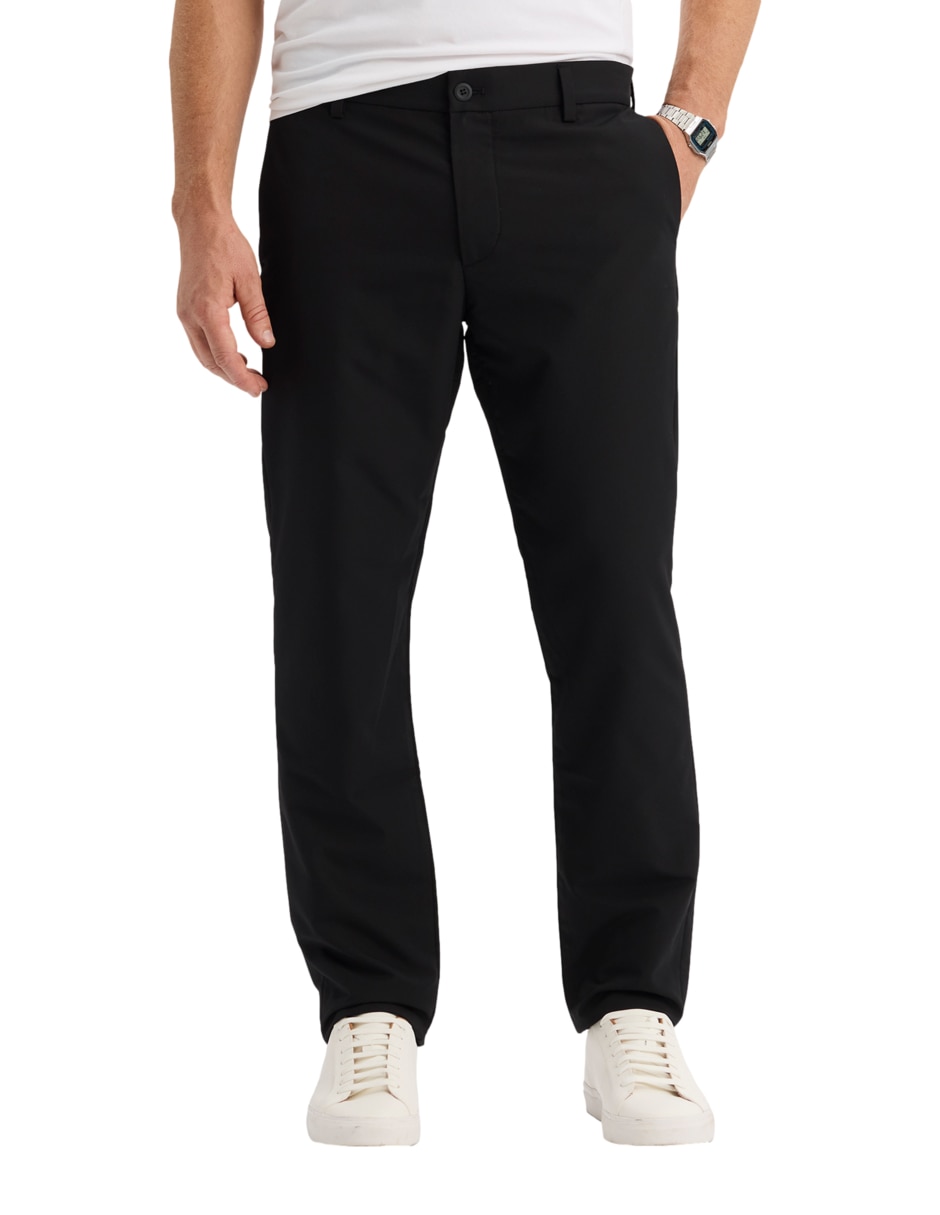 "pantalón" casual regular slim "de" poliéster "para hombre" 2