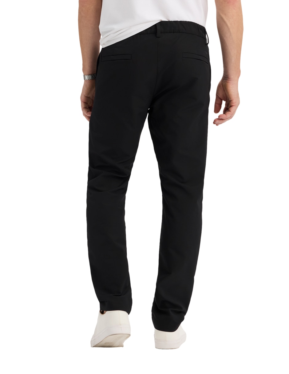 "pantalón" casual regular slim "de" poliéster "para hombre" 5