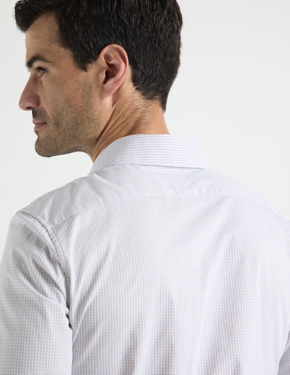 Camisa formal de algodón manga larga para hombre 2