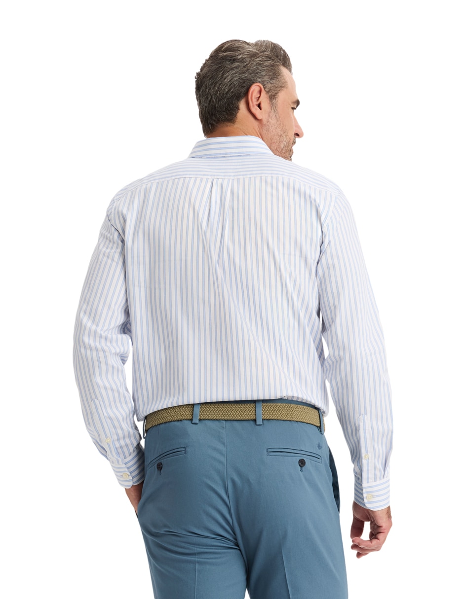 Camisa de vestir de algodón manga larga para hombre 5