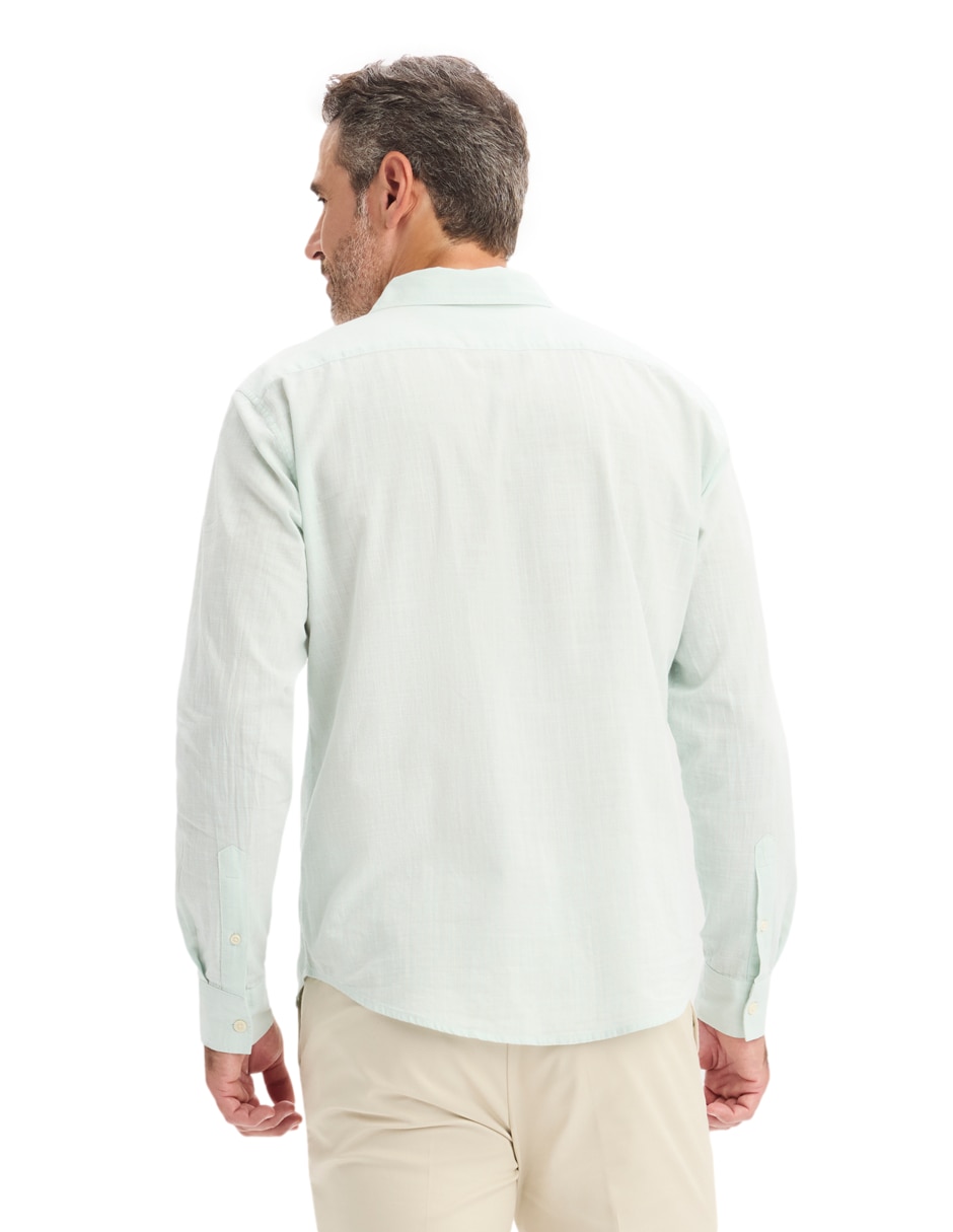 Camisa casual Dockers de algodón manga larga para hombre
