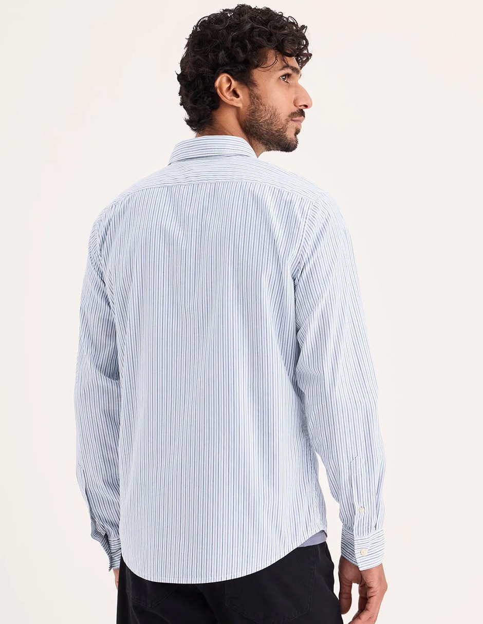 Camisa casual Dockers de algodón manga larga para hombre