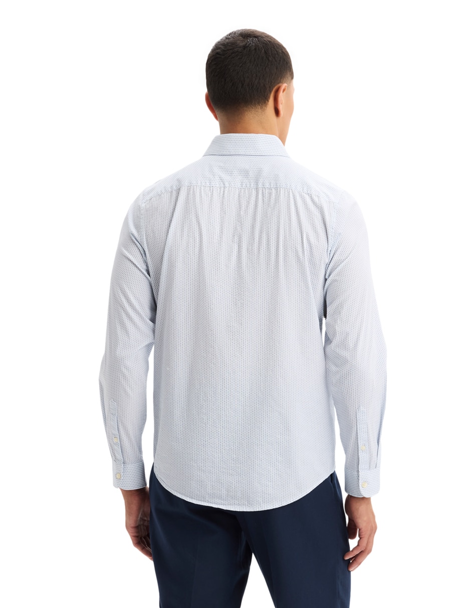 Camisa formal de algodón manga larga para hombre 5