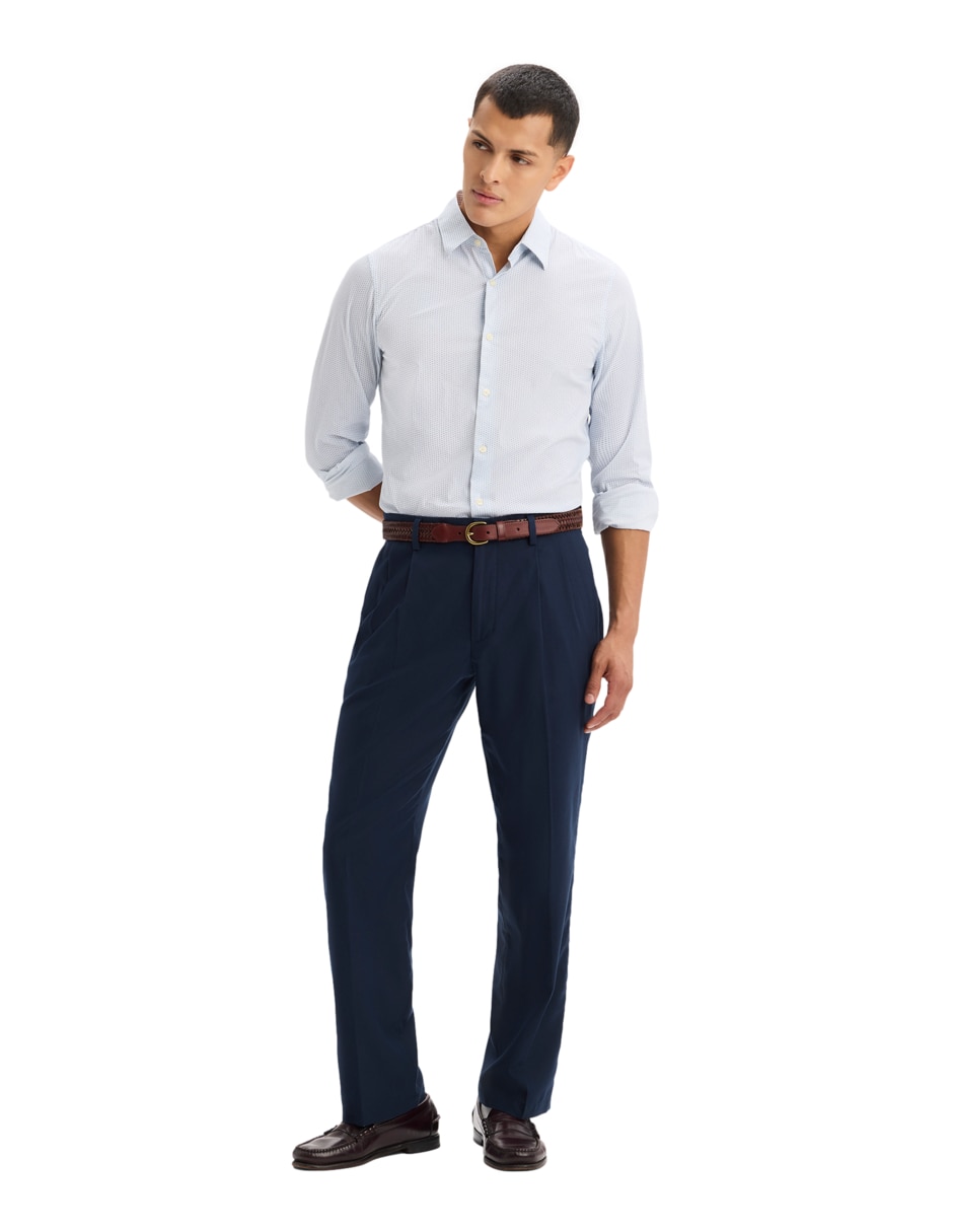 Camisa formal de algodón manga larga para hombre