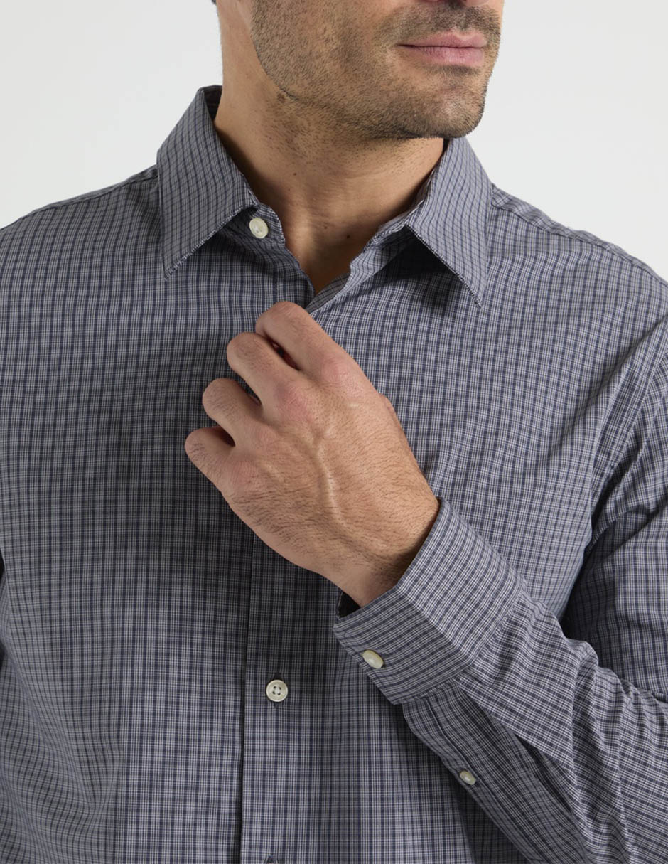 Camisa casual dockers de algodón manga larga para hombre