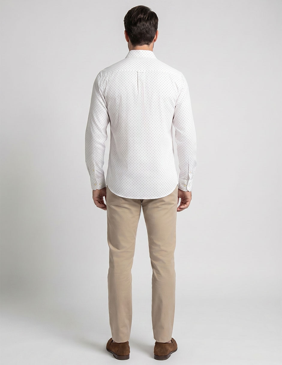 Camisa formal de algodón manga larga para hombre 3