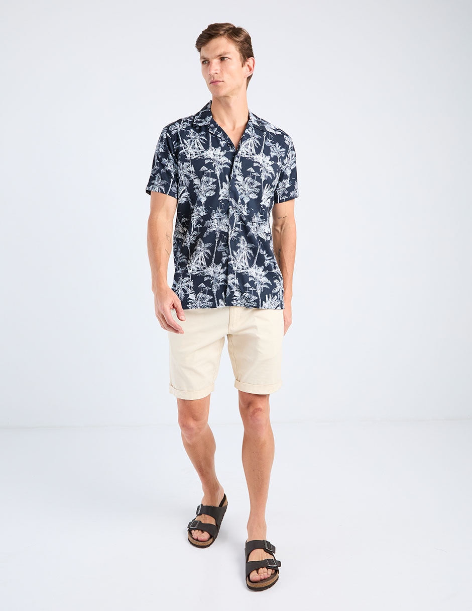 Camisa playa Point Zero manga corta para hombre