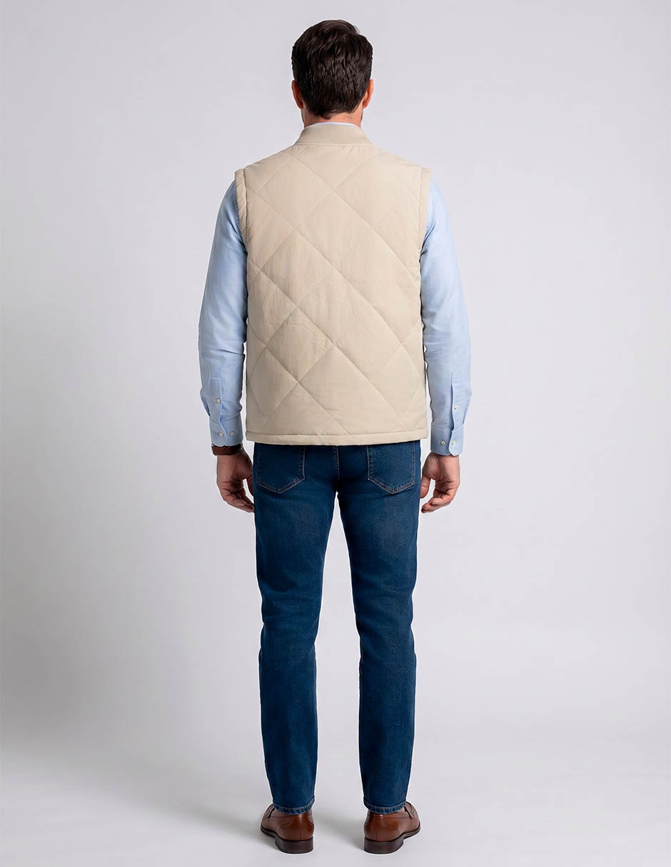Chaleco Polosur No Algodón Capitonado Para Hombre