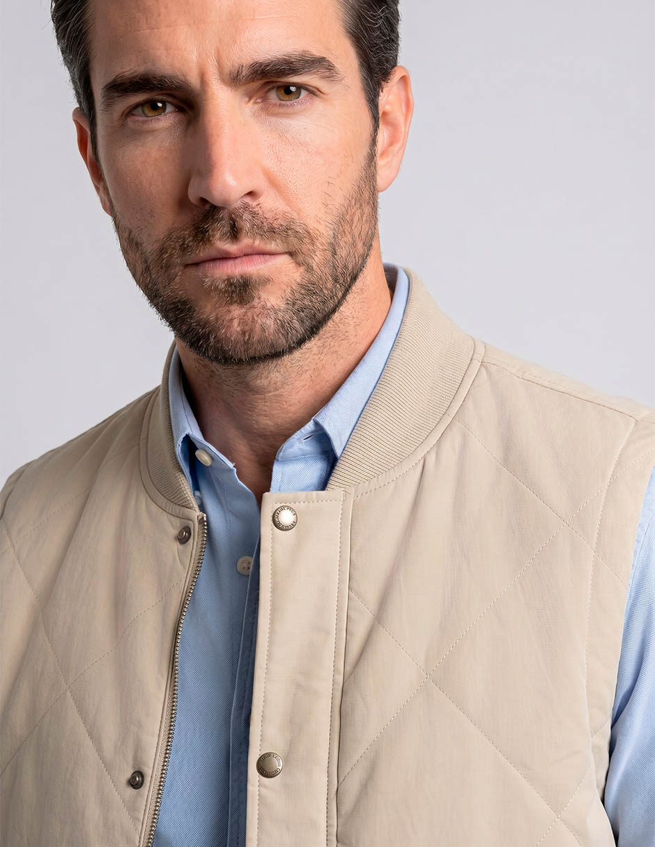 Chaleco Polosur No Algodón Capitonado Para Hombre