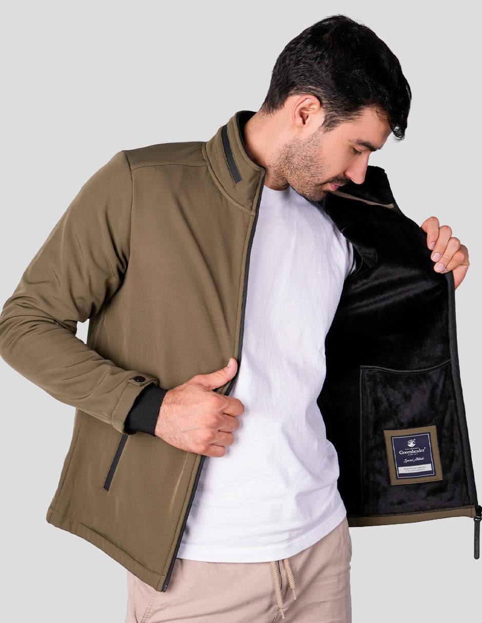 Chamarra casual impermeable capucha desmontable para hombre 5