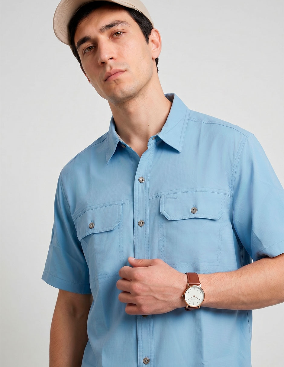 Camisa casual manga corta para hombre 3