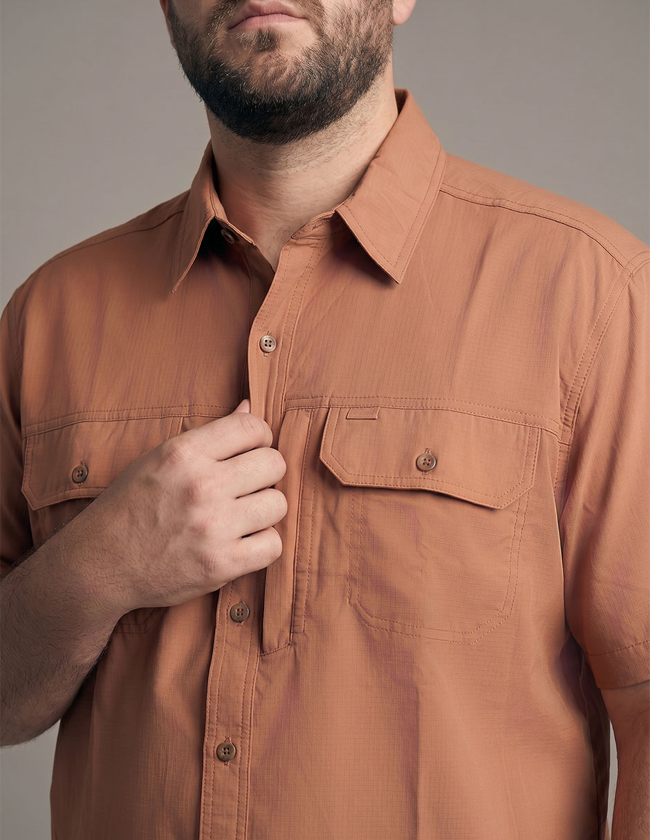 Camisa casual Eddie Bauer manga corta para hombre