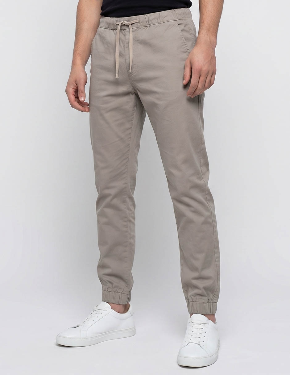 Pantalón jogger straight de algodón para hombre Pantalón jogger straight de algodón para hombre