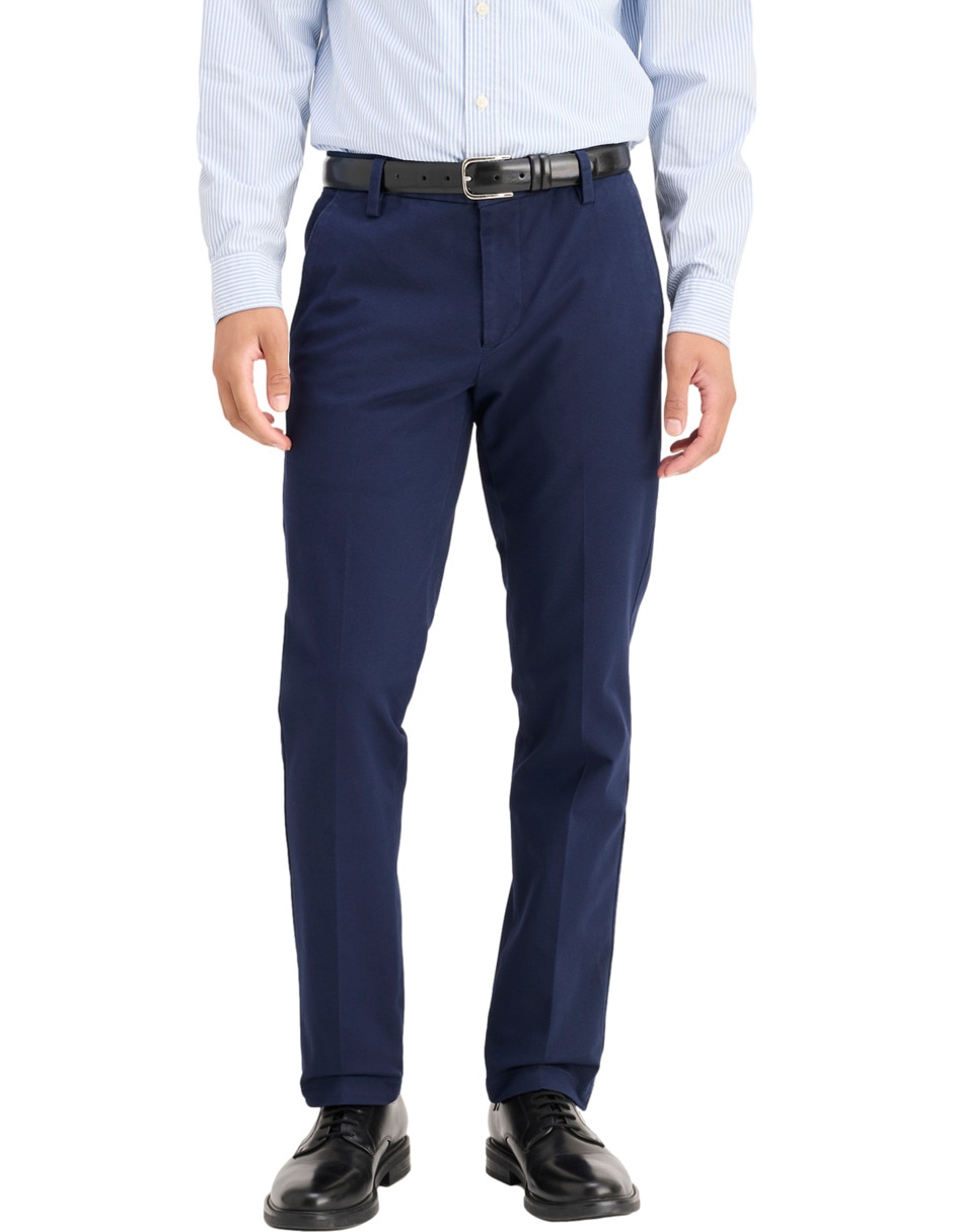 Pantalón casual slim de algodón para hombre 5
