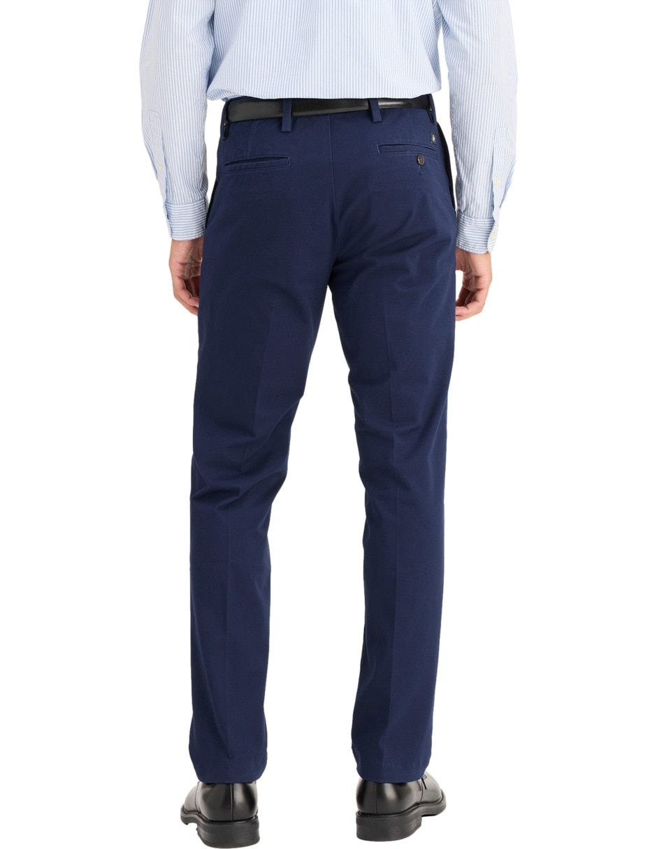 Pantalón casual slim de algodón para hombre 4