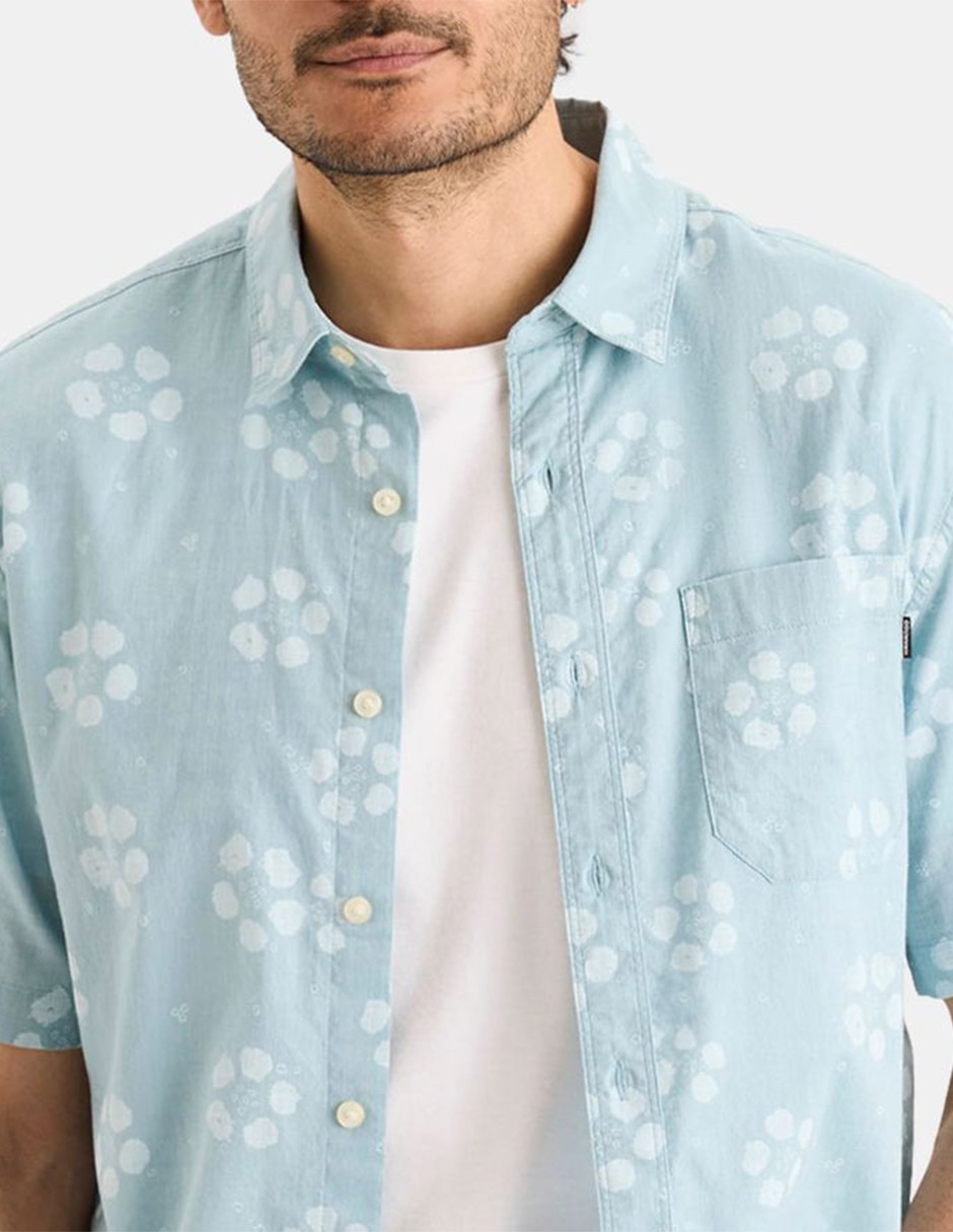 Camisa/Sobrecamisa Casual Dockers De Algodón Manga Corta Para Hombre