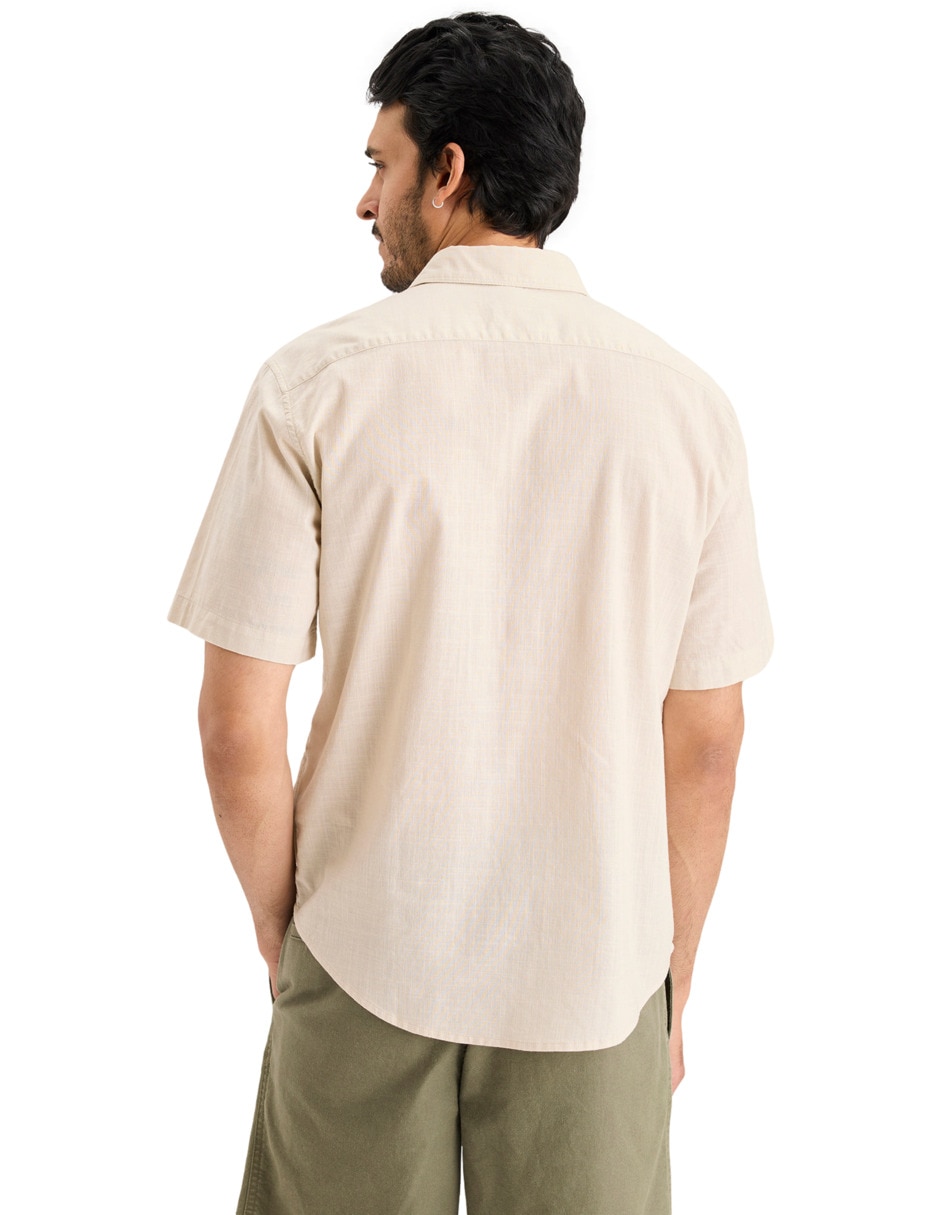Camisa casual manga corta para hombre 4