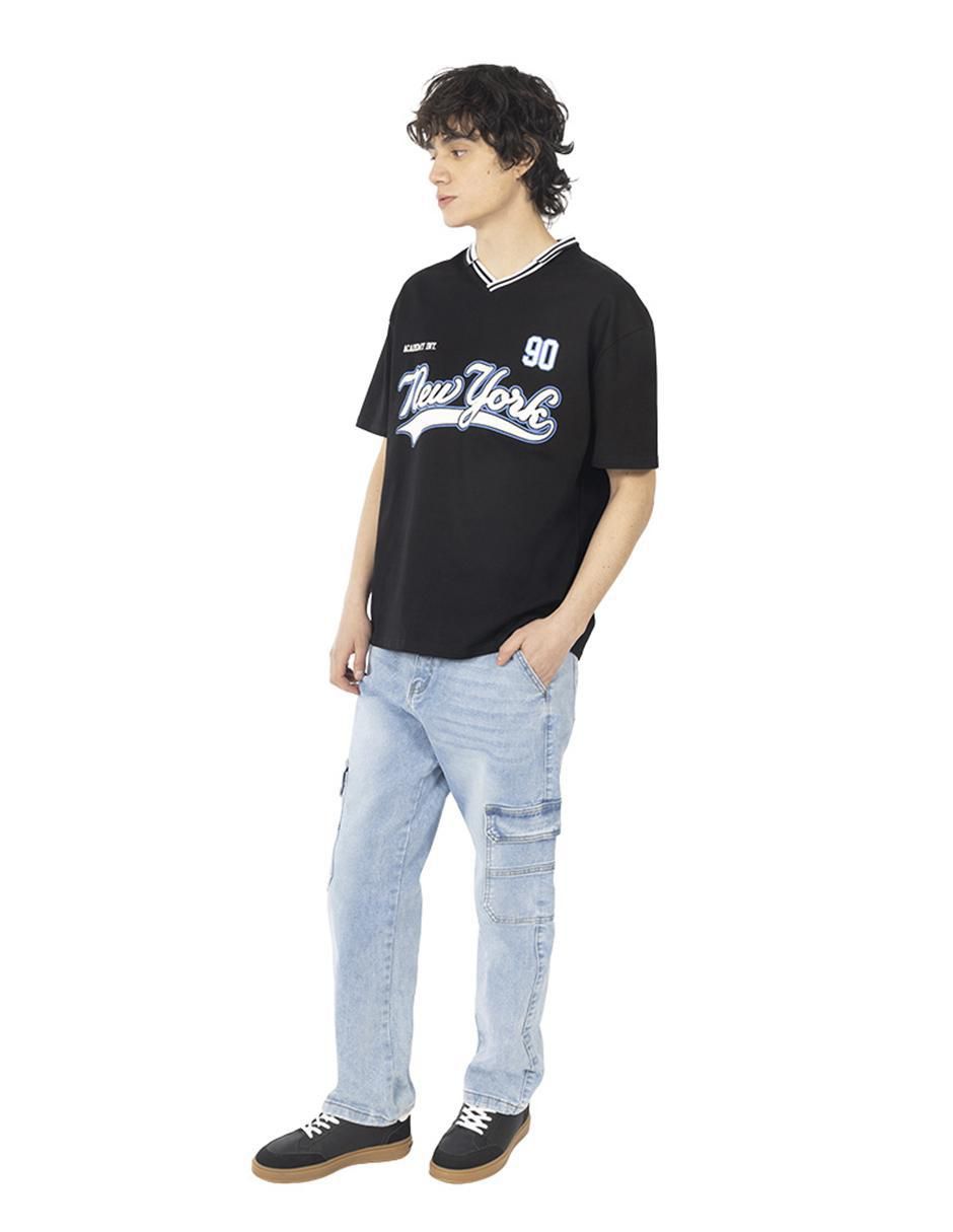 Jeans cargo baggy para hombre 5