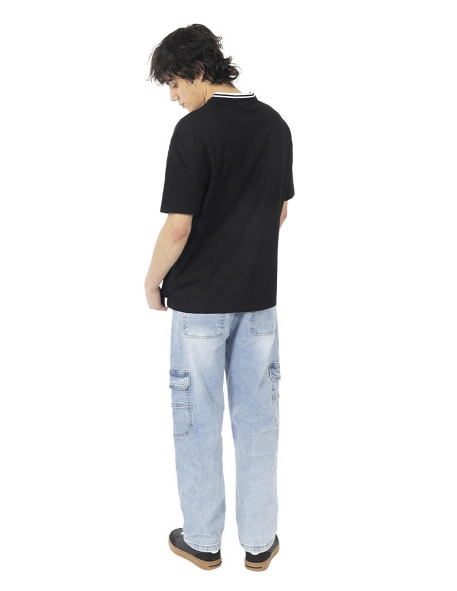 Jeans cargo baggy para hombre 4
