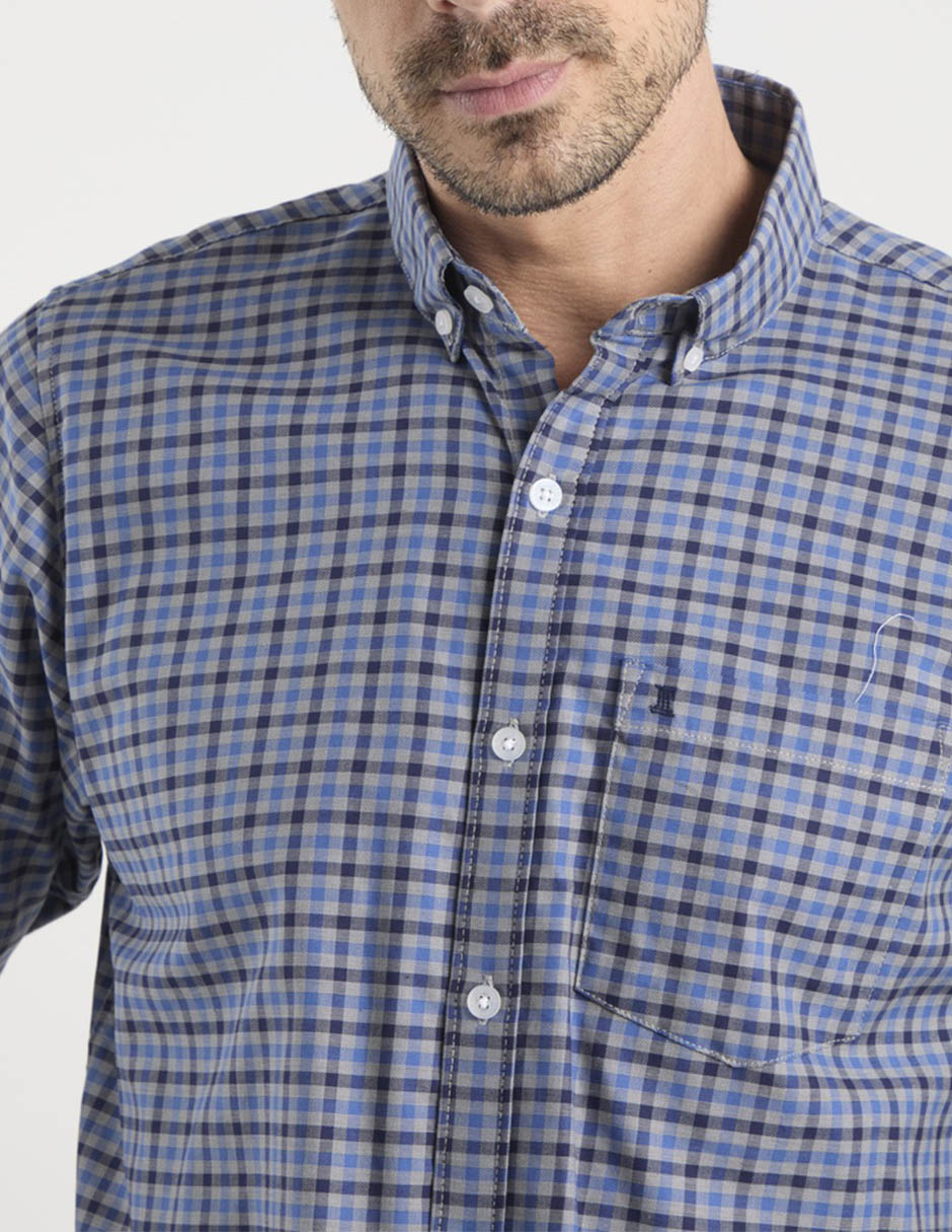 Camisa casual de algodón manga larga para hombre 5