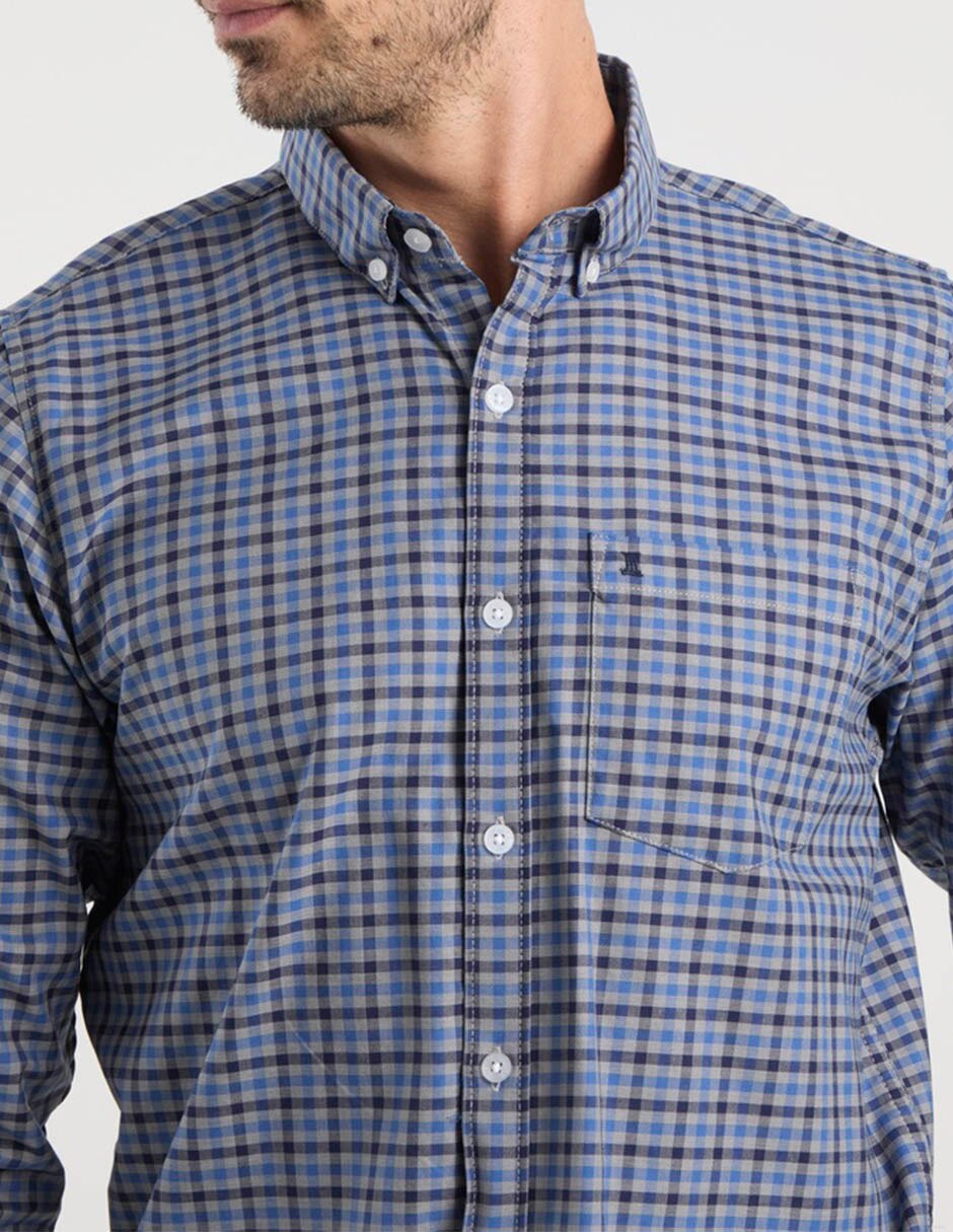 Camisa casual de algodón manga larga para hombre 4