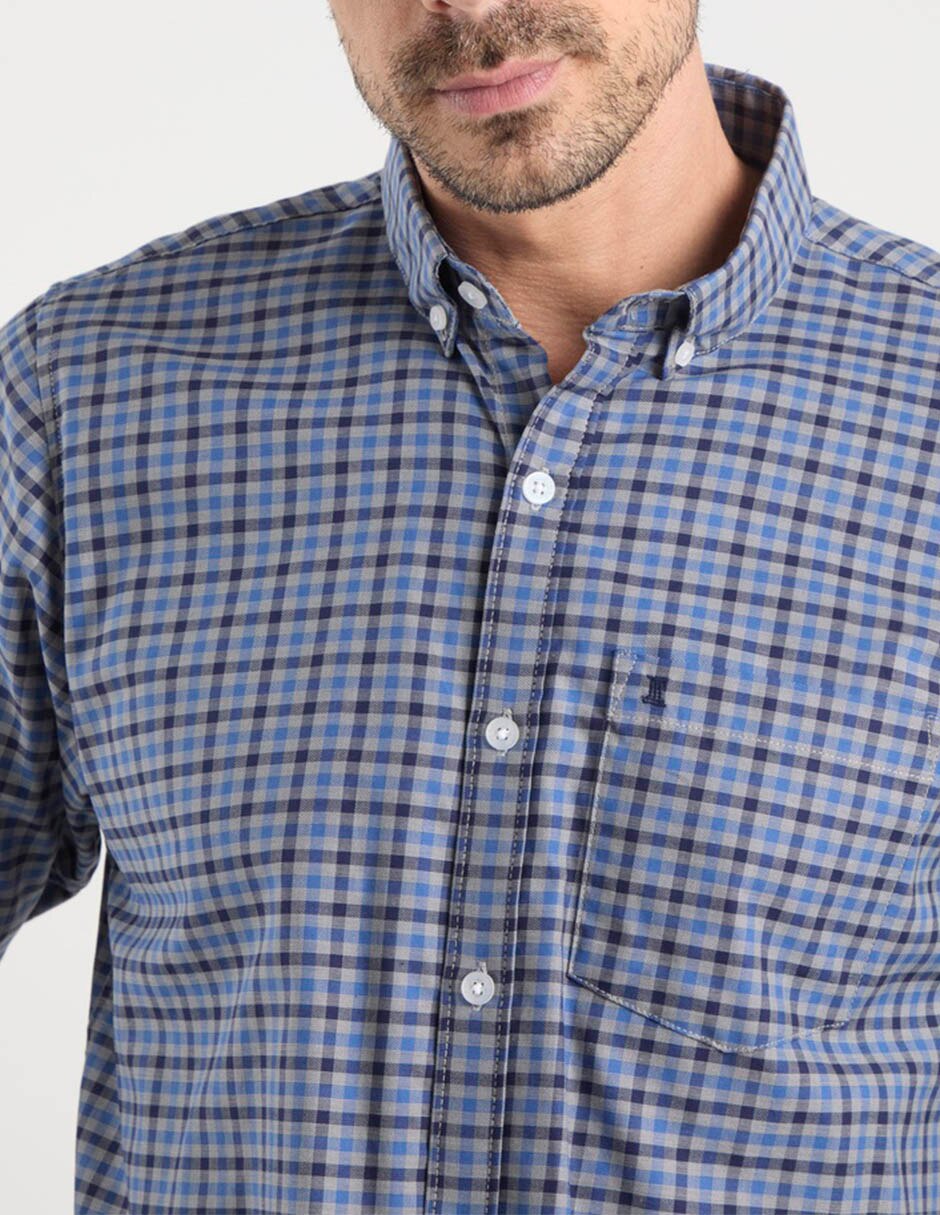 Camisa casual de algodón manga larga para hombre 5