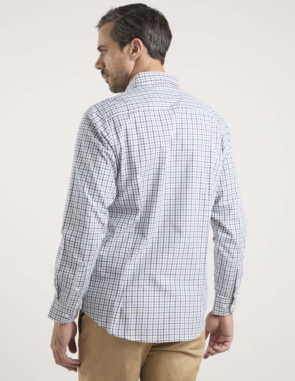 Camisa casual de algodón manga larga para hombre 2