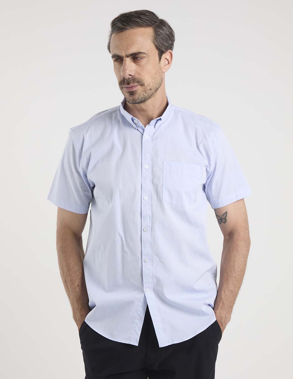 Camisa casual Dioro de algodón manga corta para hombre