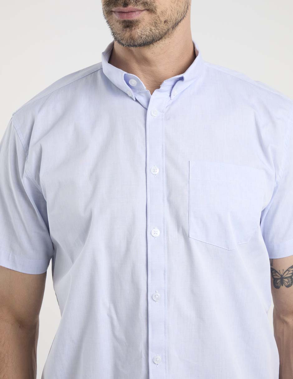Camisa casual de algodón manga corta para hombre 3