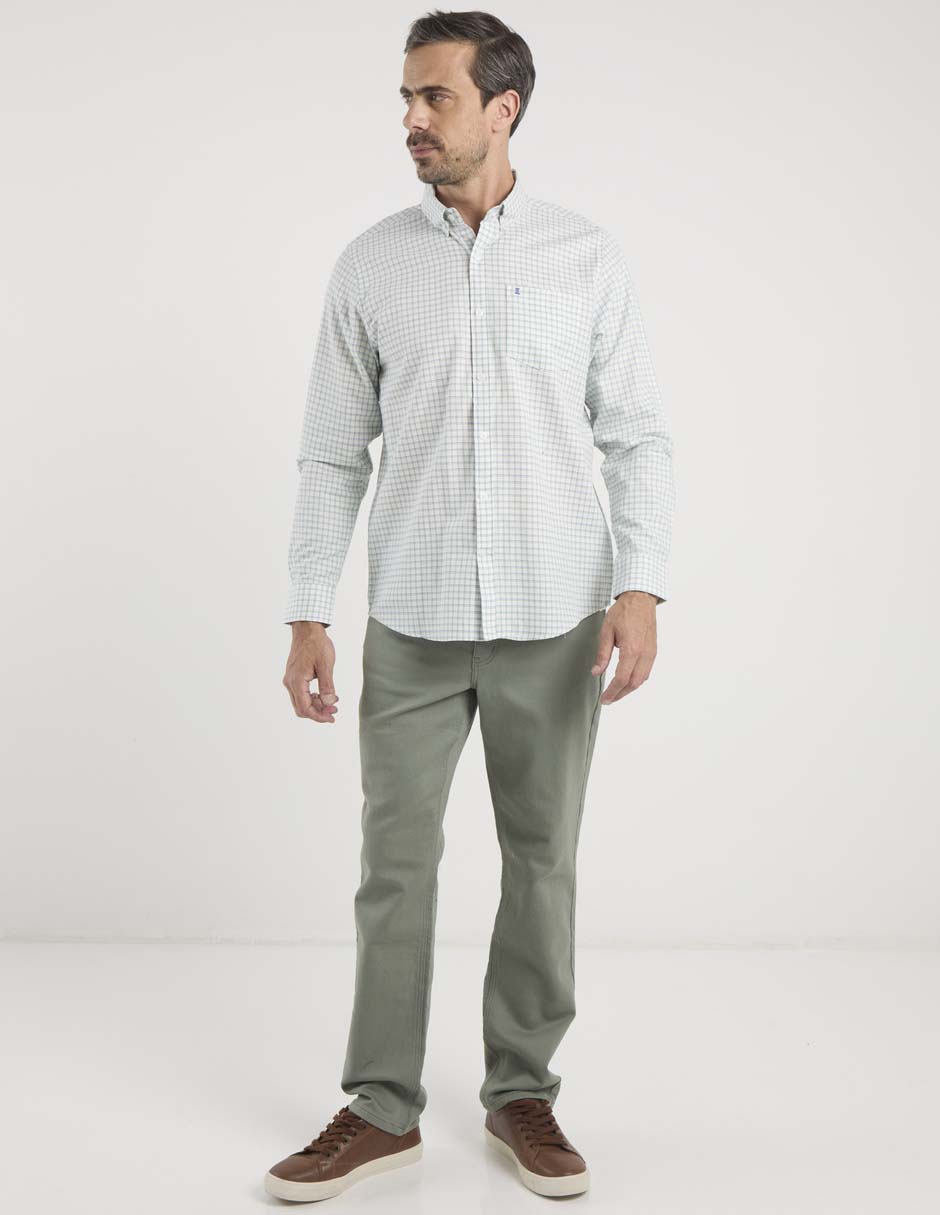 Camisa casual Dioro de algodón manga larga para hombre