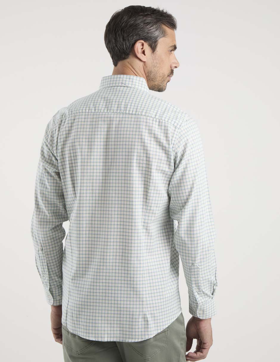 Camisa casual Dioro de algodón manga larga para hombre