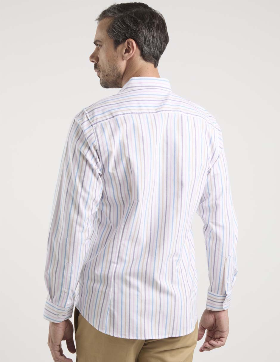 Camisa casual Dioro de algodón manga larga para hombre
