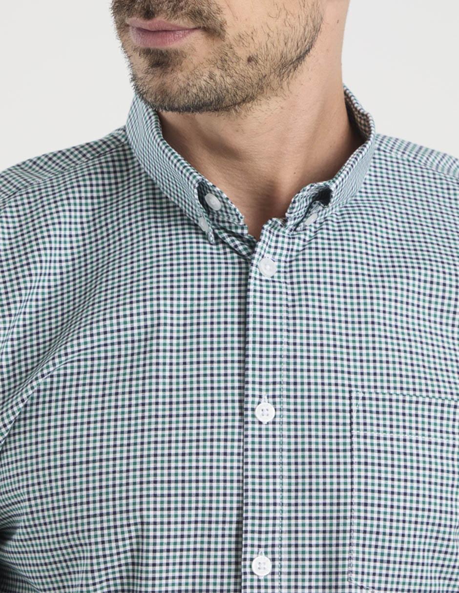 Camisa casual Dioro de algodón manga larga para hombre