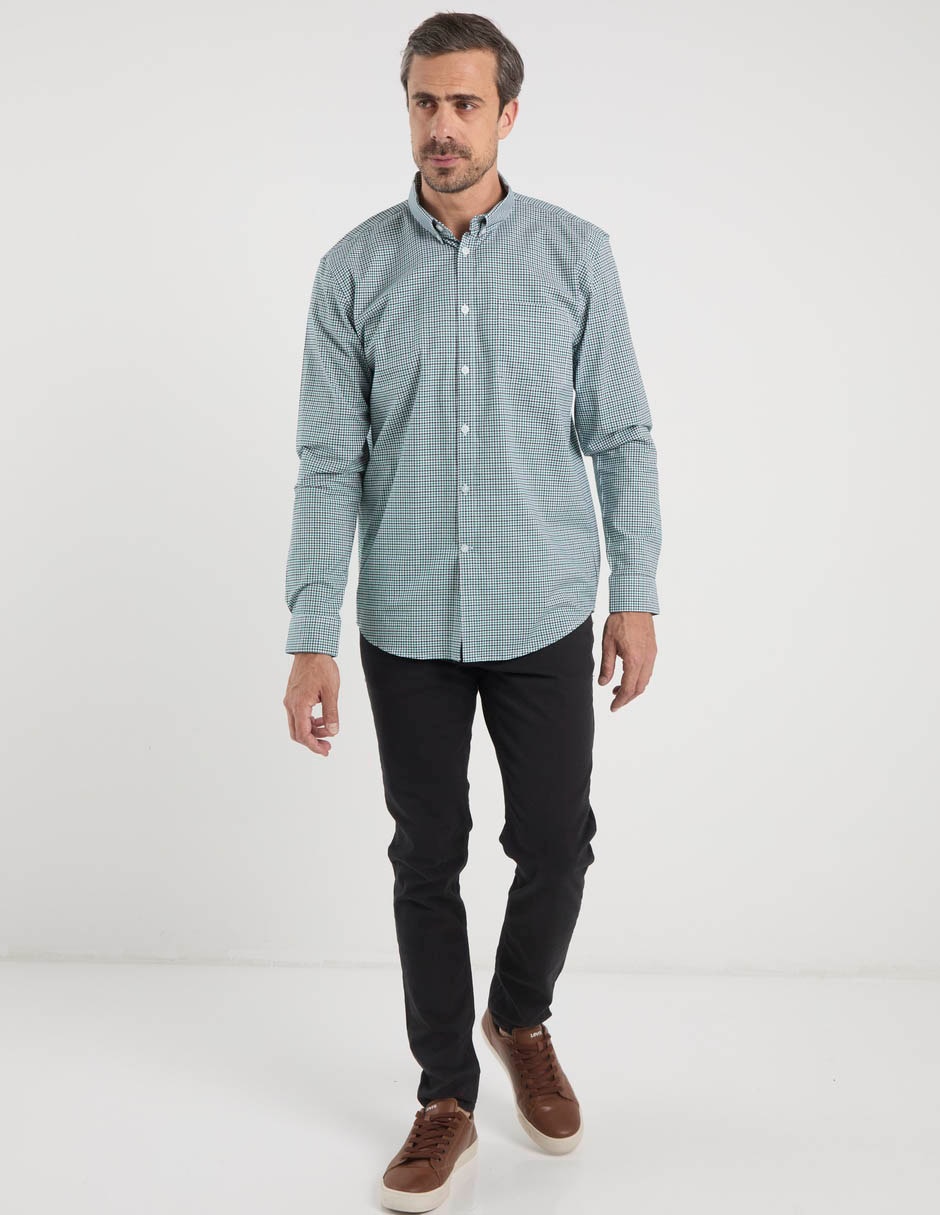 Camisa casual Dioro de algodón manga larga para hombre