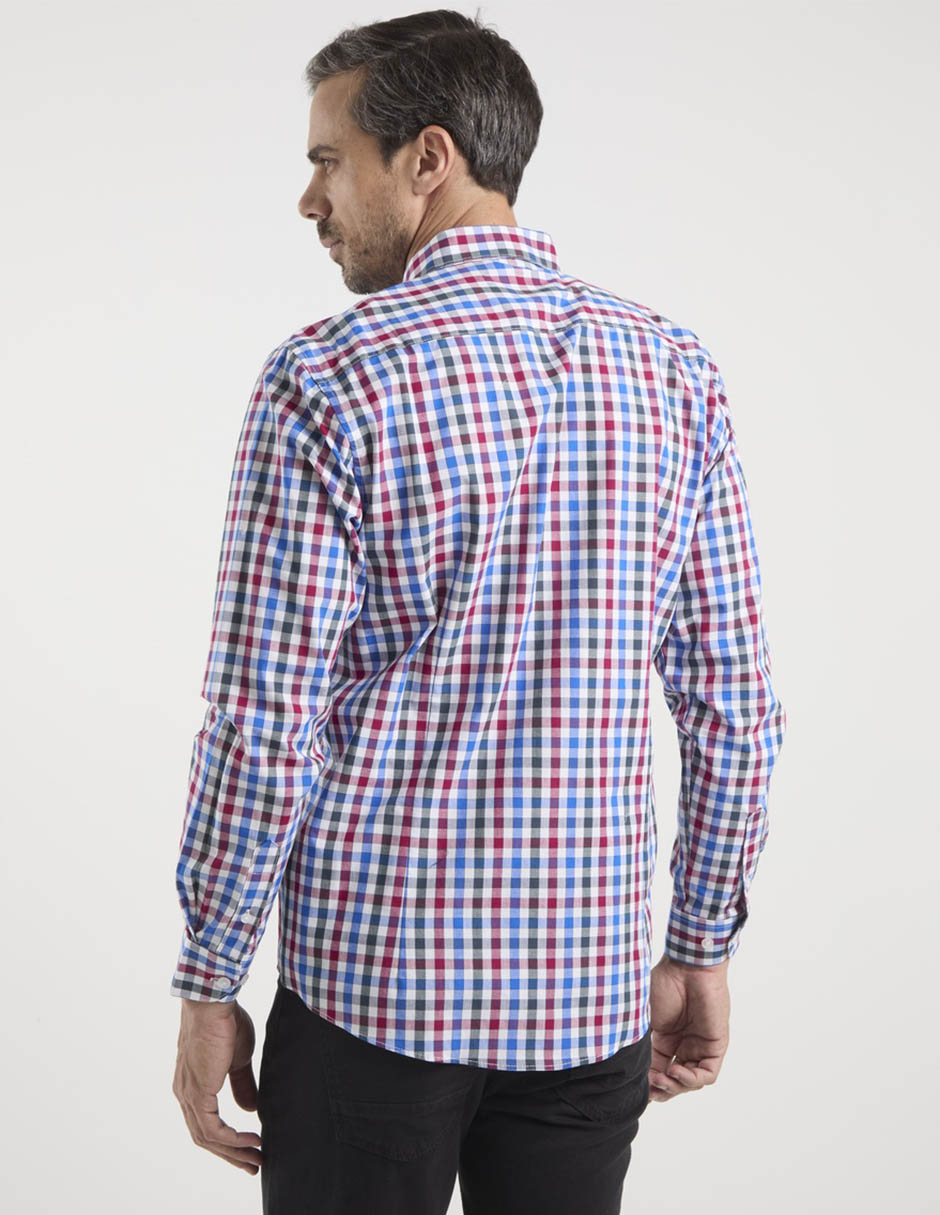 Camisa casual de algodón manga larga para hombre 6