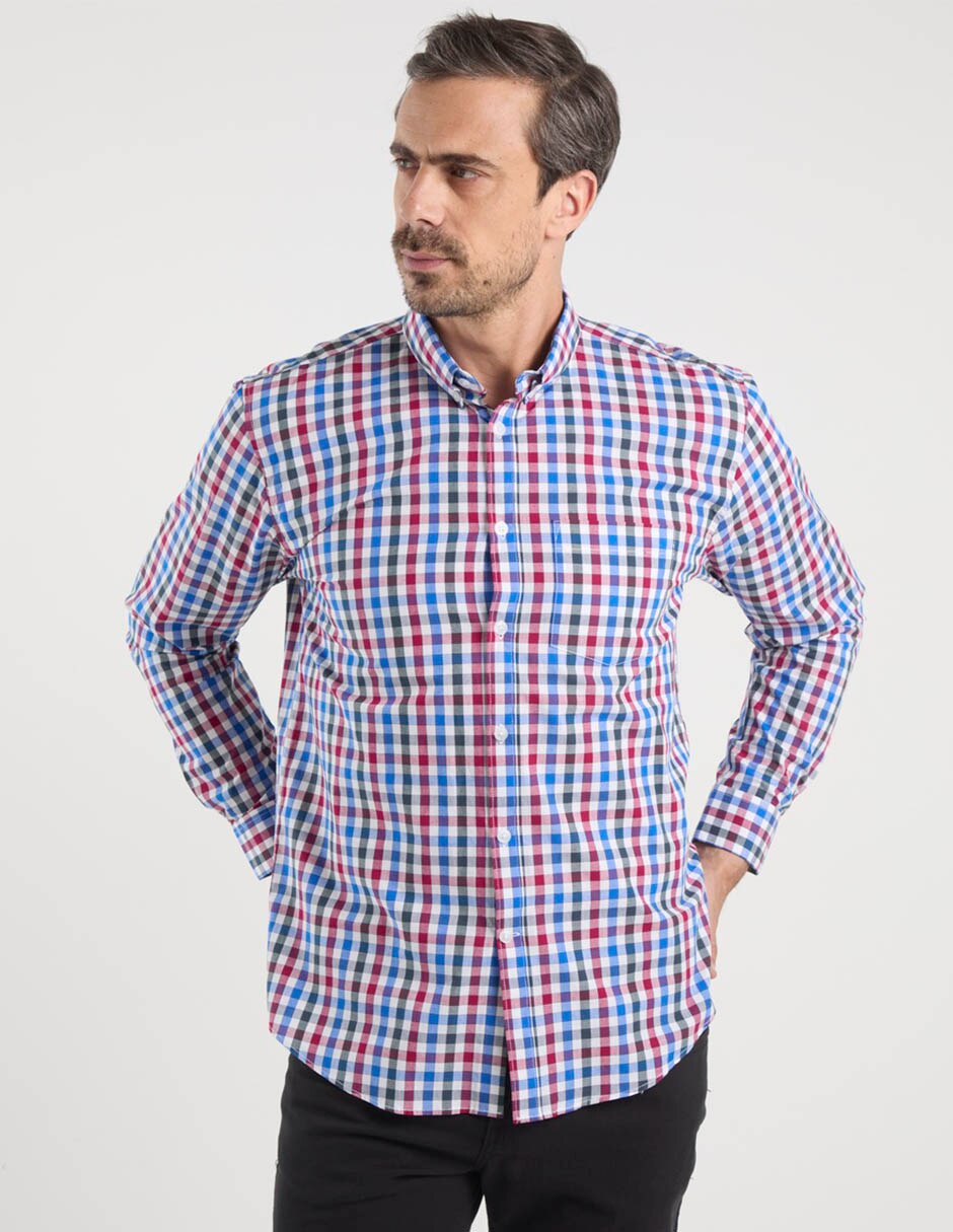 Camisa casual Dioro de algodón manga larga para hombre