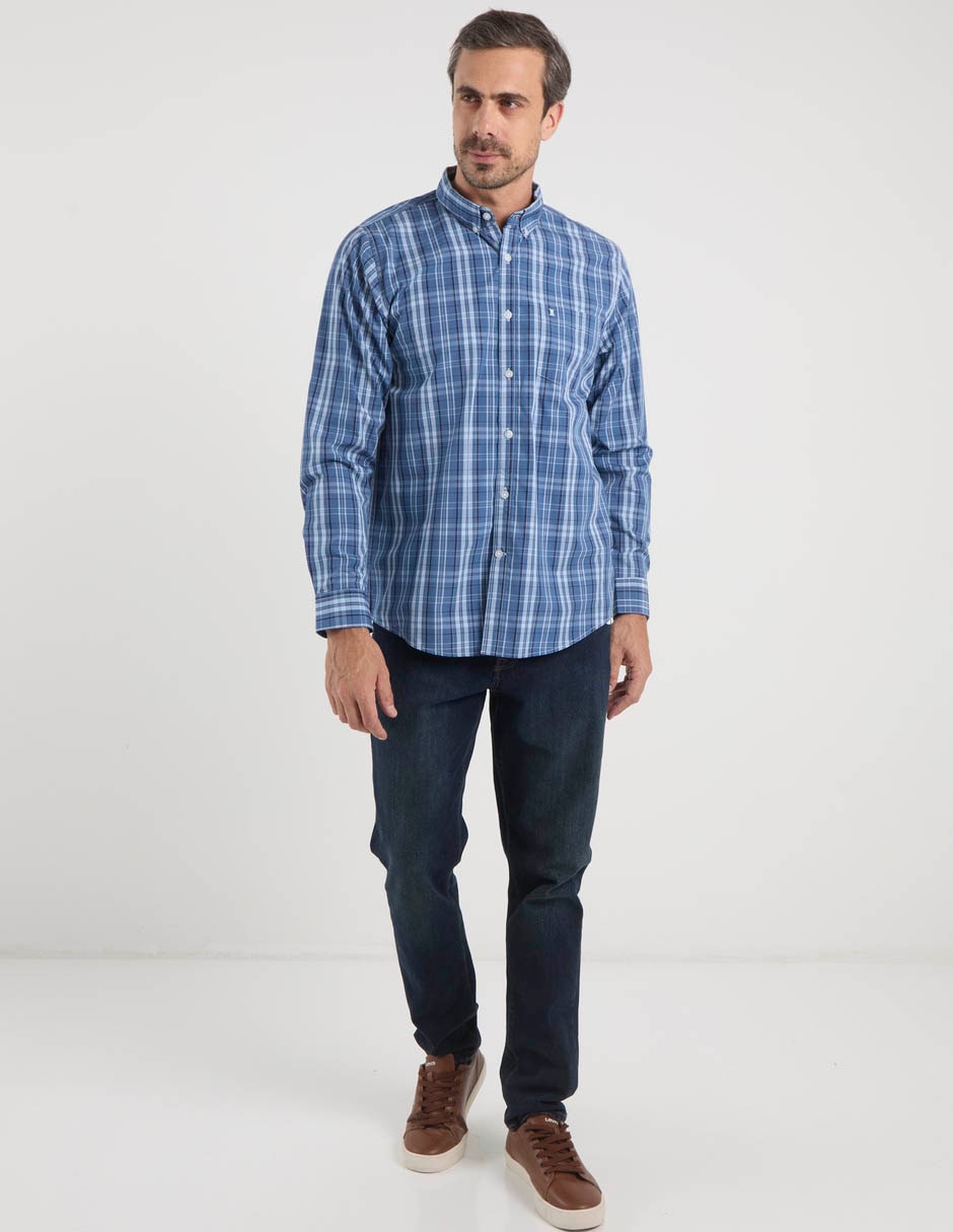 Camisa casual de algodón manga larga para hombre 3