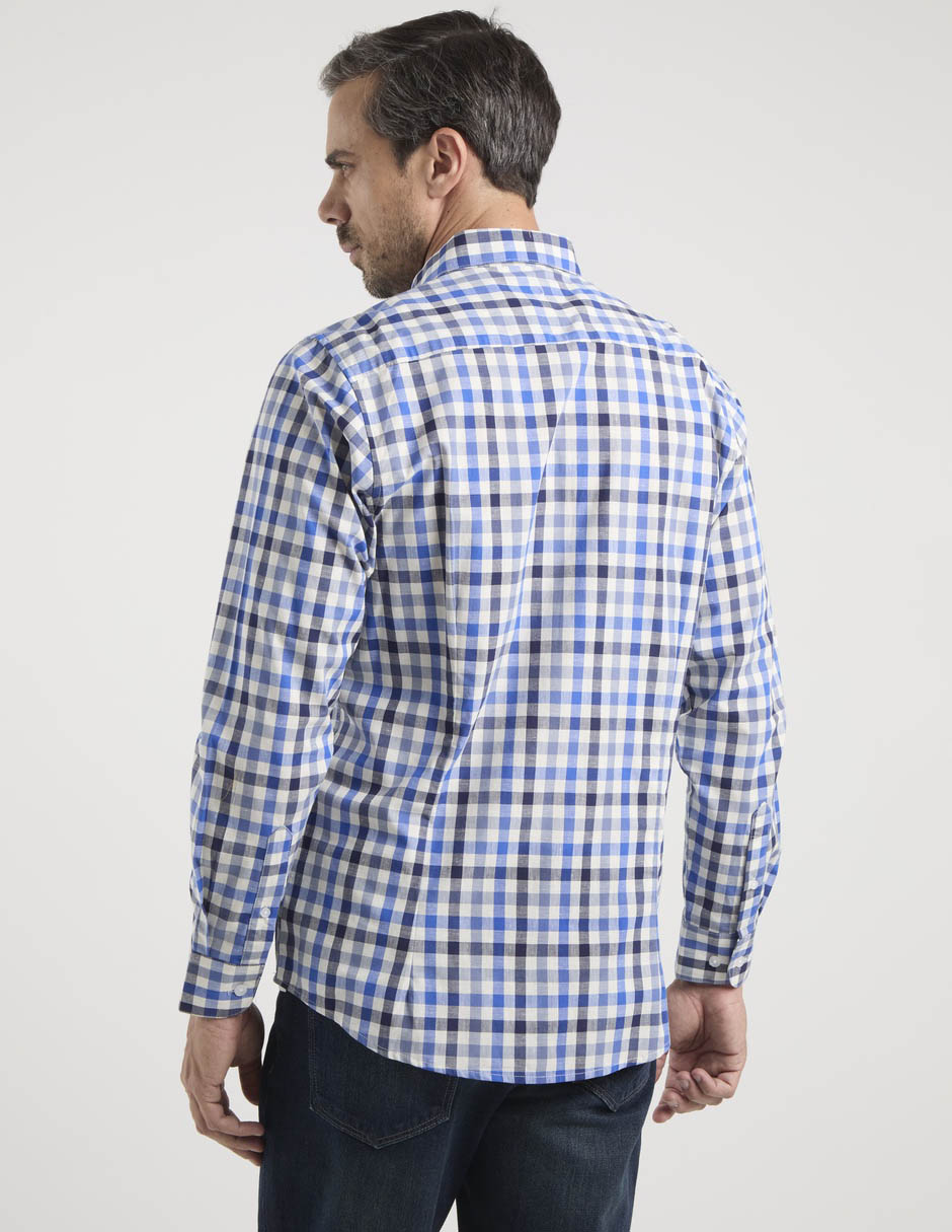 Camisa casual Dioro de algodón manga larga para hombre