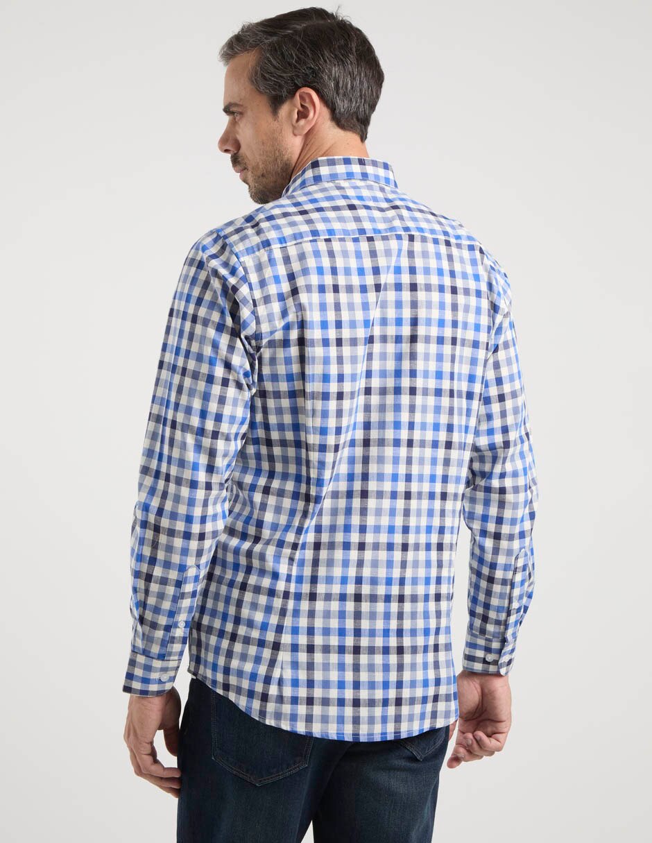 Camisa casual Dioro de algodón manga larga para hombre